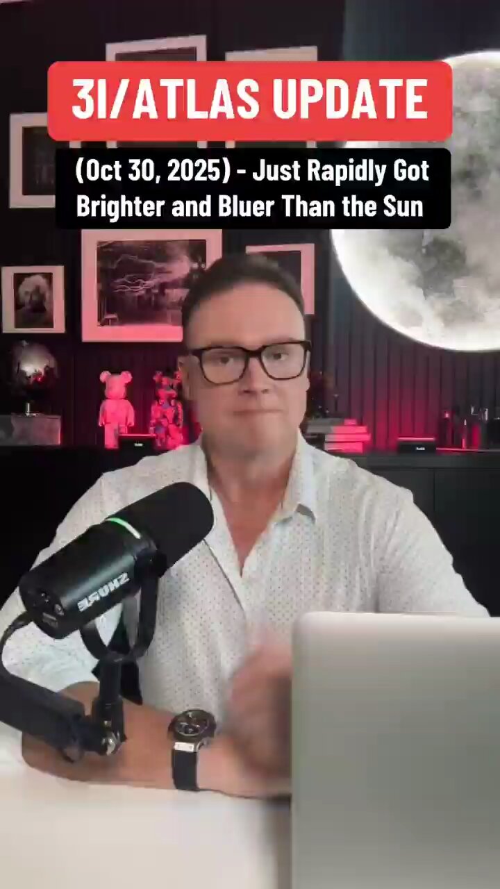 3iAtlas Is Bluer & Burning Brighter Than The Sun🌞😅