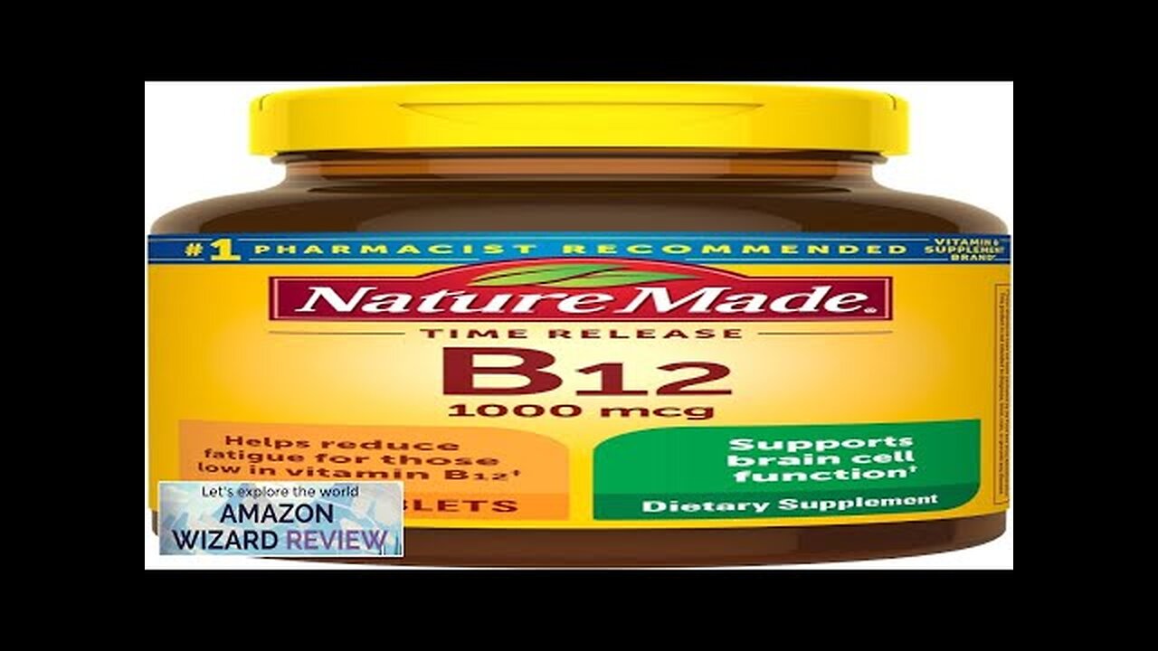 Nature Made Vitamin B12 1000 mcg Dietary Supplement For Energy Metabolism Support Review