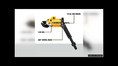 DEWALT Metal Shear/Cutter Drill Attachment, Impact Ready, 360 Degree Pivoting Head, Cuts Review