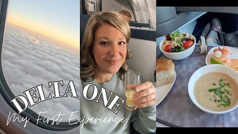 My First Business Class Experience! : Delta One Minneapolis to Paris on the A330! ✈️😍