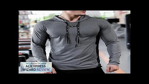 Mens Fitness Tracksuit Running Sport Hoodie Gym Joggers Hooded Outdoor Workout Shirts Review