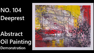 Abstract Oil & Cold Wax Painting Process | Deeprest | Calming Ambient Art