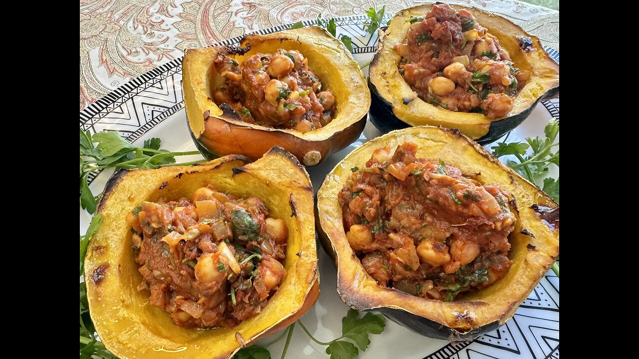 Roasted Acorn Squash Bowls with Spiced Chickpeas That Steal the Show