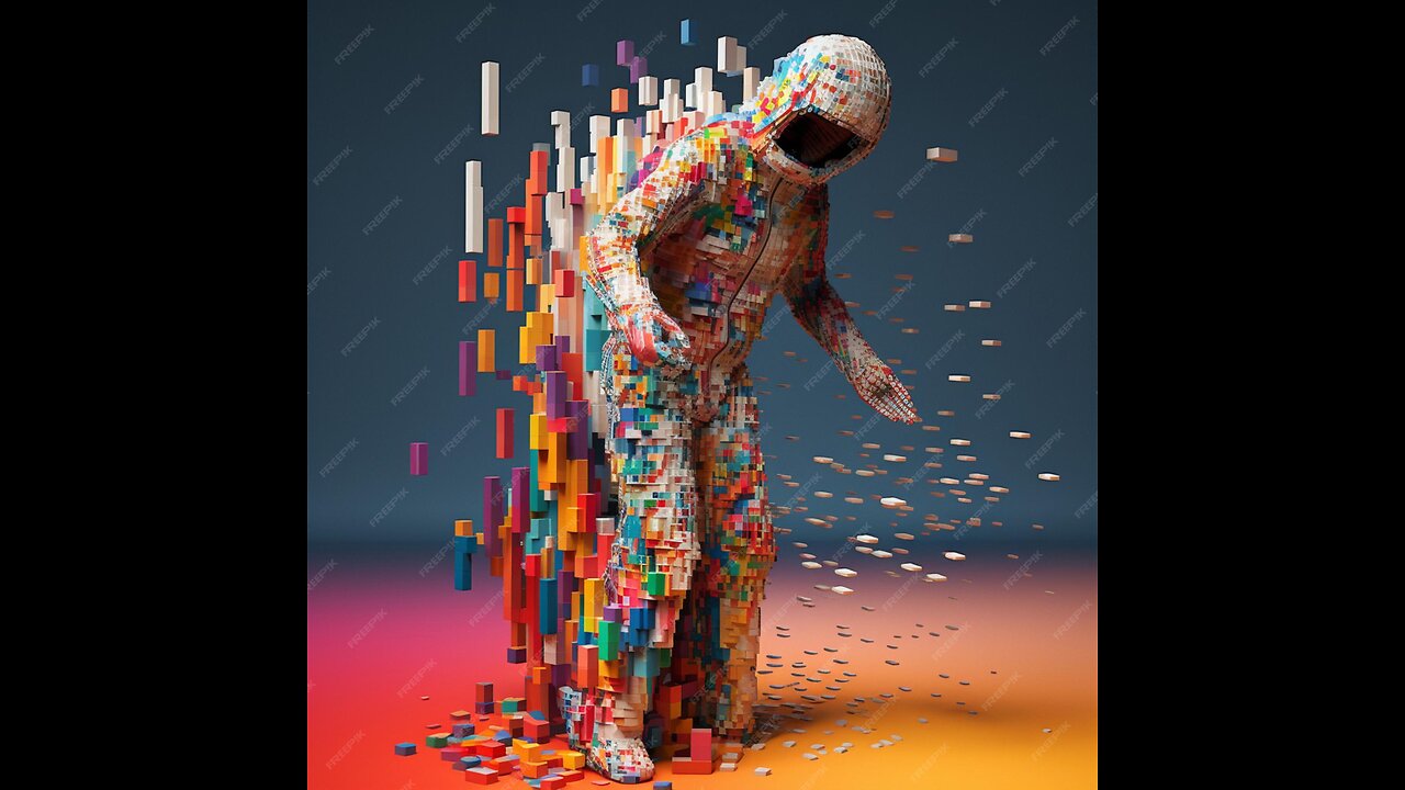 Pixelated Translucent Aliens