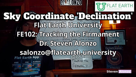 Calculate the Sky Coordinate "Declination" of any object using Flat Earth Math