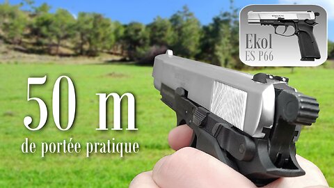 CE PISTOLET À CO2 TIRE À 50 MÈTRES - Ekol ES P66