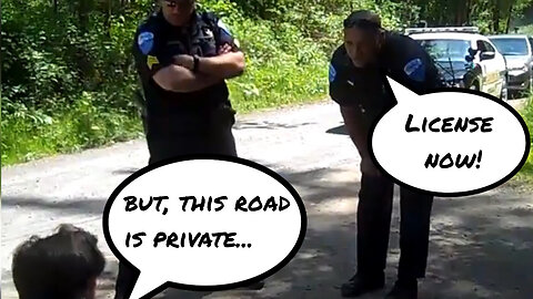 Pulled Over On Private Property...