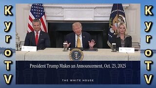 President Trump Makes an Announcement - October 23, 2025 (Swedish subtitles)