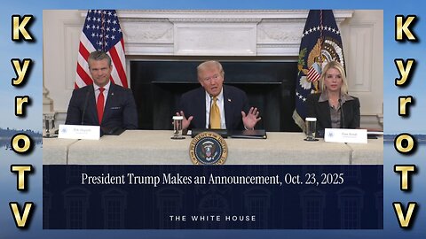 President Trump Makes an Announcement - October 23, 2025 (Swedish subtitles)