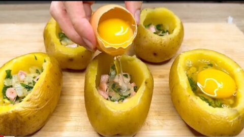Just put the eggs in potatoes & the result will be amazing! New amazing!!!!!!