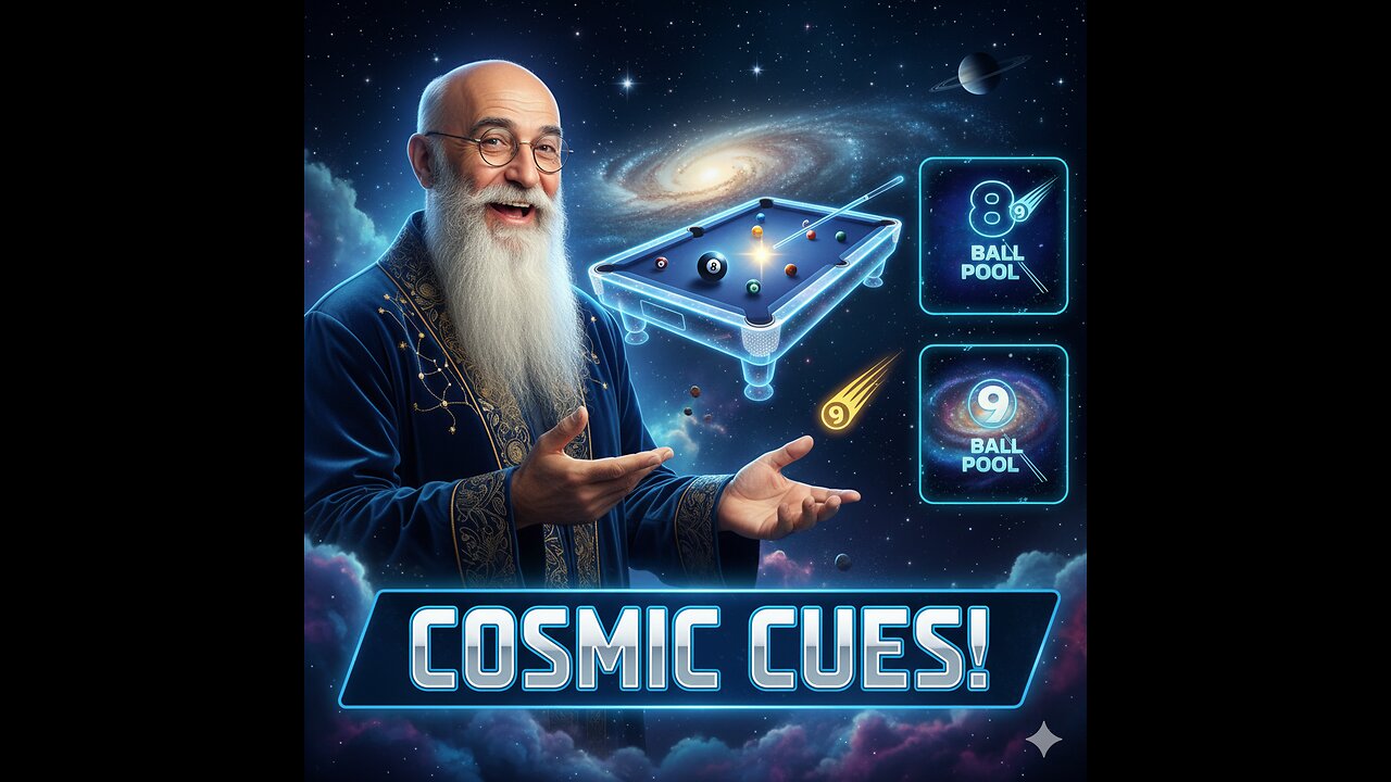 Cosmic Cues: The Grandmaster's Galactic Pool Game!
