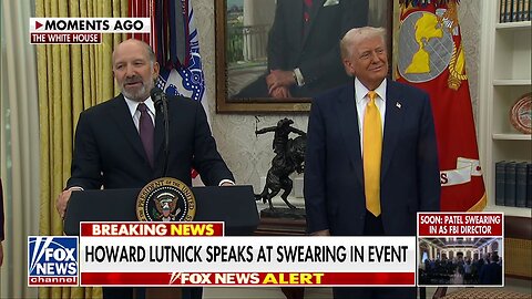 Commerce Secretary Howard Lutnick Calls It The 'Greatest Honor' To Work For Trump At Swearing-In