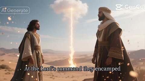 Numbers 9:23 (NIV) "At the Lord’s command they encamped, and at the Lord’s command they set out."