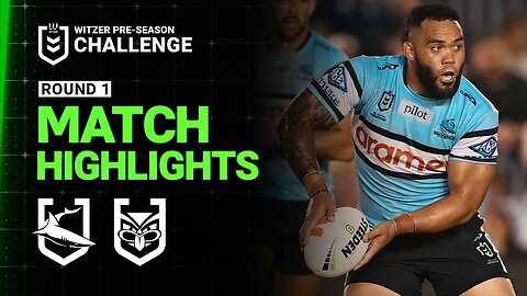 NRL Match Highlights 2025 | Sharks v Warriors | Pre-Season Week 1, 2025