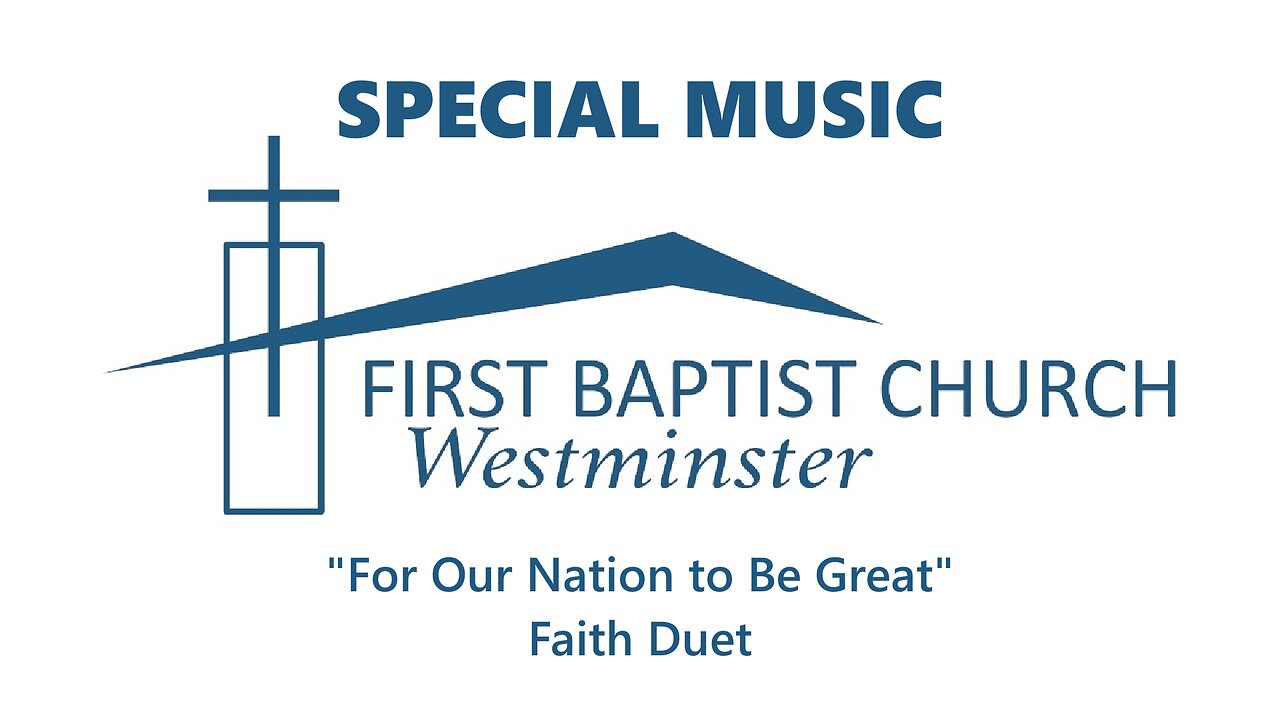 Nov. 9, 2025 - Sunday AM SPECIAL - "For Our Nation to Be Great"
