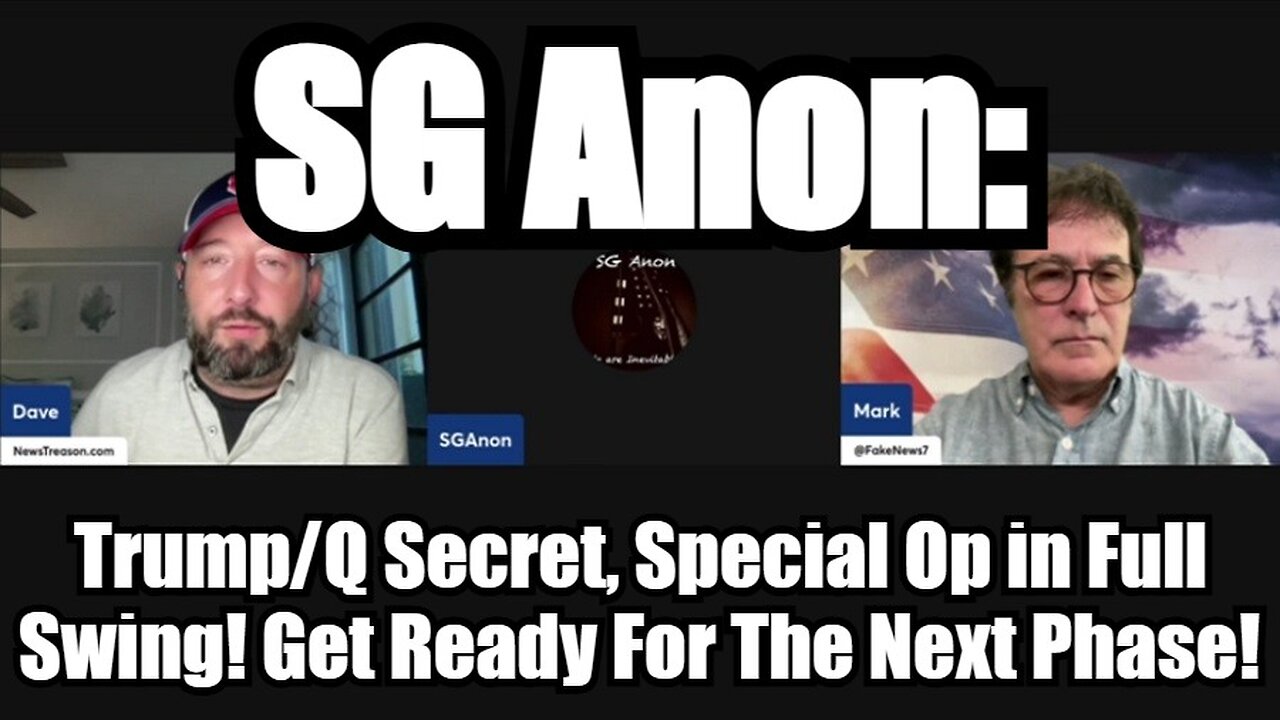 SG Anon: Trump/Q Secret, Special Op in Full Swing! Get Ready For The Next Phase!