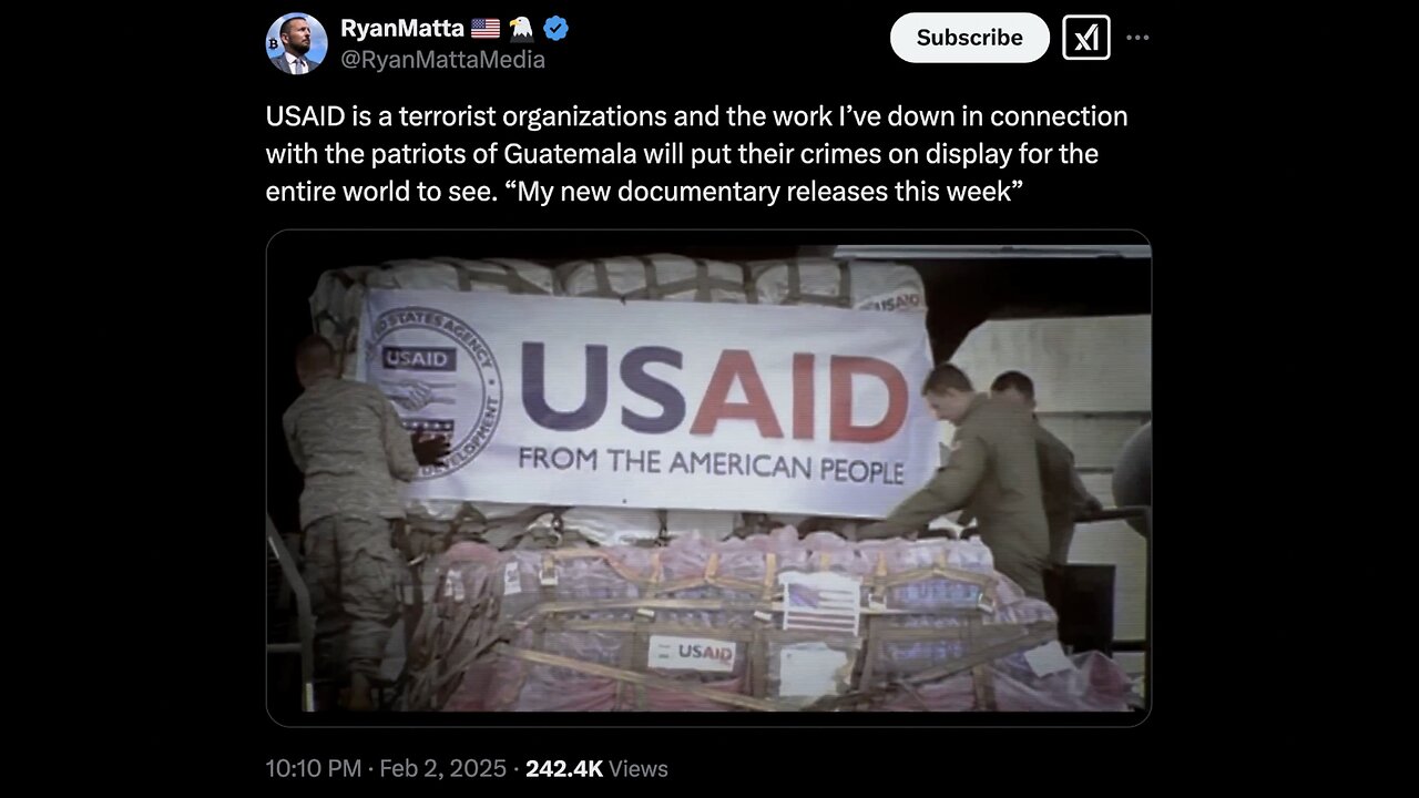 💥 Feb 2 2025 - USAID > International Organized Crime Network EXPOSED