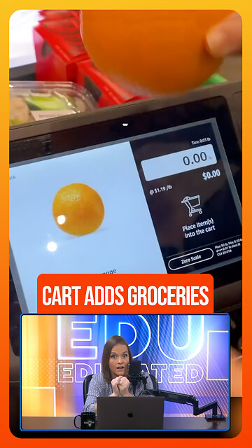 🛒High-Tech Shopping Cart Can Add Your Groceries