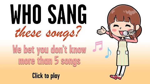 Who Sang These Songs?