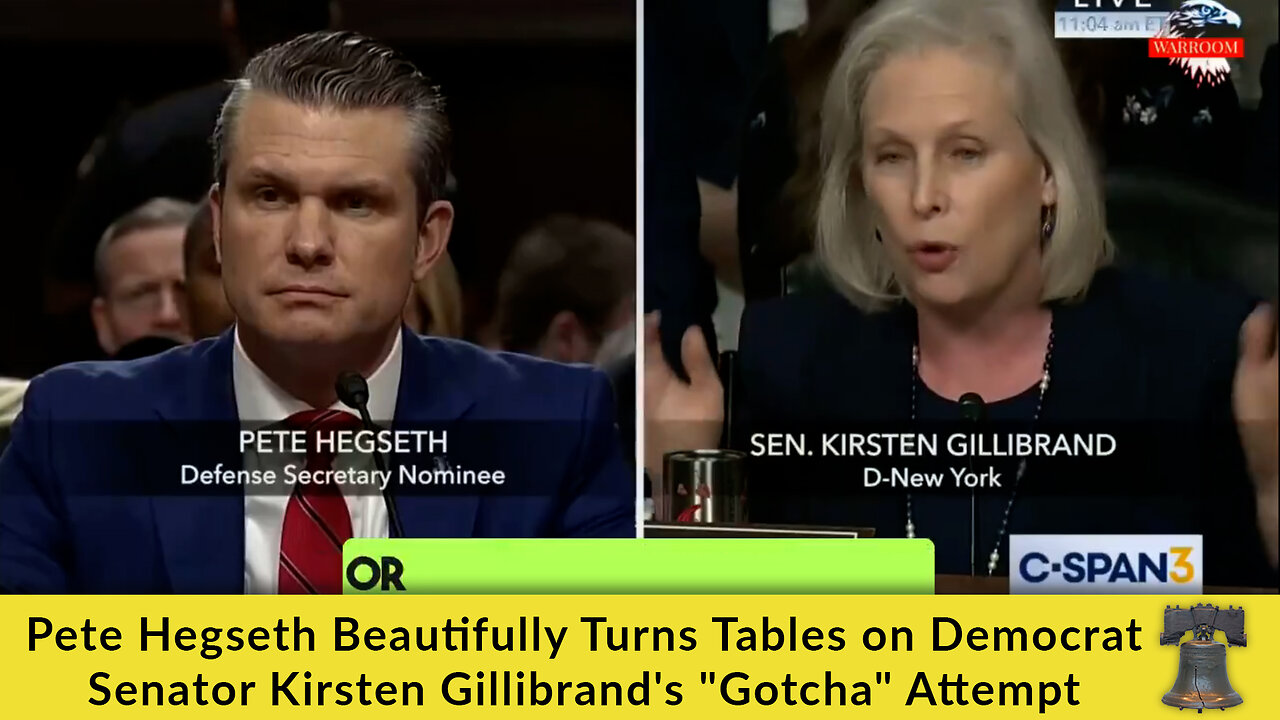 Pete Hegseth Beautifully Turns Tables on Democrat Senator Kirsten Gillibrand's "Gotcha" Attempt