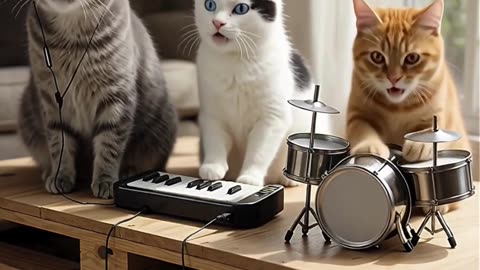 DJ Cats Drop the Beat 😺🎧 | Cutest Cat DJ Short #Shorts