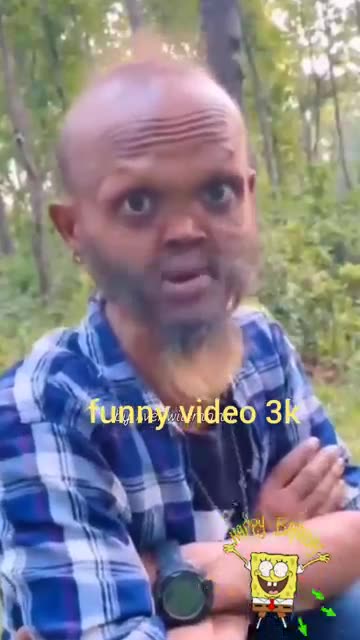 Look at his face.🧐🙊🙉