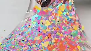 Amazing: Satisfying sparkling slime ASMR #slime #slimevideos #asmr #satisfying #