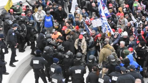 Police illegally firing on January 6th Protestors