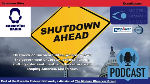 Carnivore Radio News - 10-3-25 Govt Shutdown and more - Ep 348