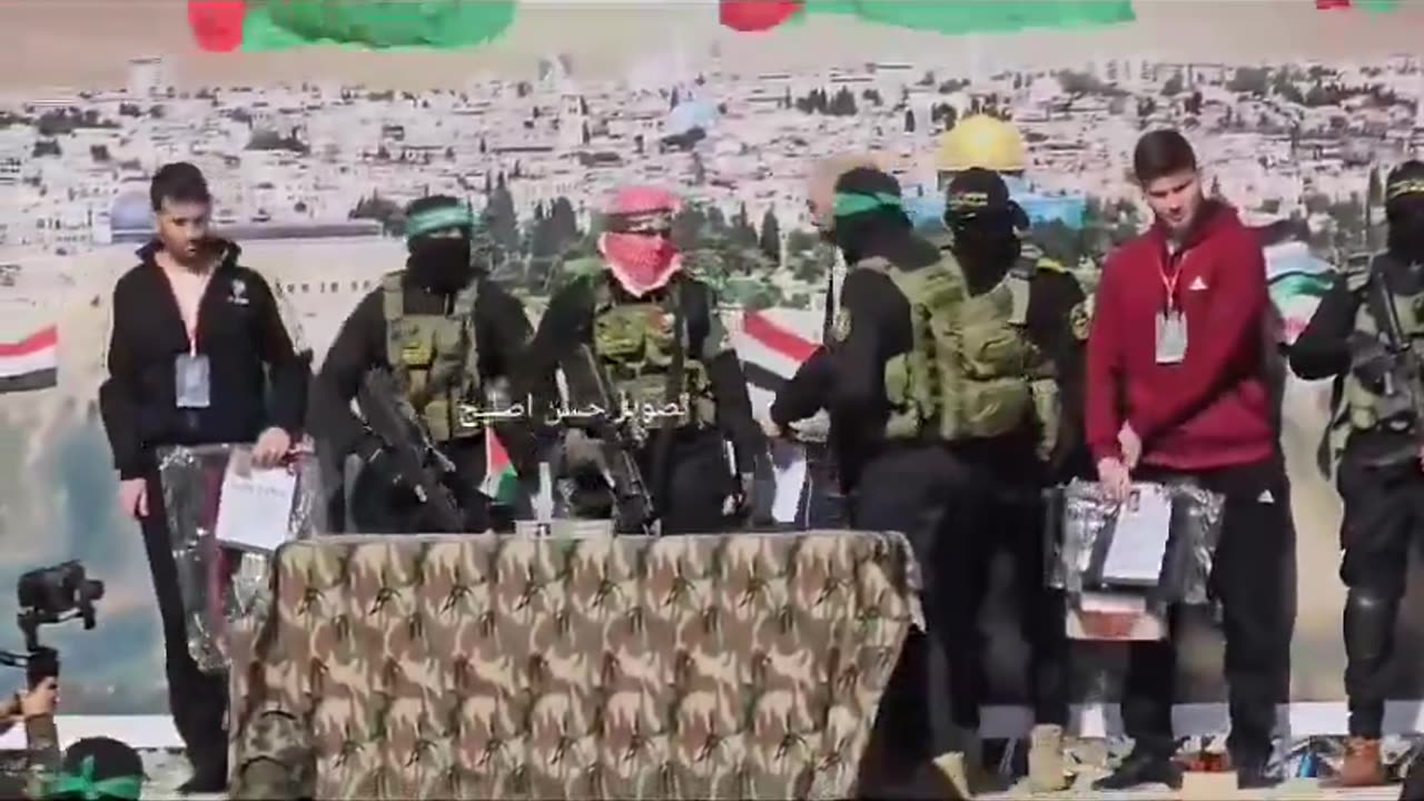 PalestinianResistanceHandOverCaptives-KhanYunis-15Feb2025