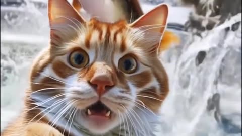 Cat Films Bigfoot 👣🐱 | Funny & Mysterious AI Short