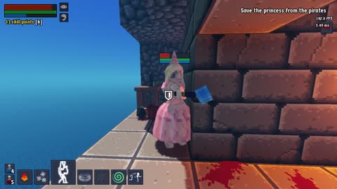 KICKSALOT 0.6 first level - Princess slows down after frozen once