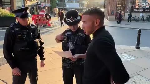 A Christian street preacher is harassed by the police. One day, very soon, these police