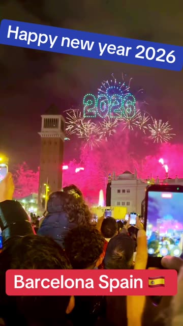 Feliz año🎈 🎊 #nuevo2026 #placaespaña #barcelona #catalunya #spain #españa #shorts #viral #trending