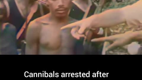 Cannibals arrested eating a policeman New Guinea 1959 #Colourized footage 🇵🇬 🎥