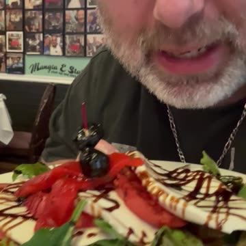 Christmas Italian Eating Continues! Mozzarella Tower OH!