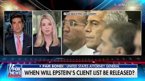 BREAKING: AG Pam Bondi announces Epstein flight and lists will be dropping tomorrow