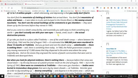 No Proof Holocaust Hapened Like They Say 10-21-25