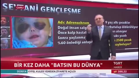 Not long ago Adrenochrome Harvesting by The West Made the News in both Turkey