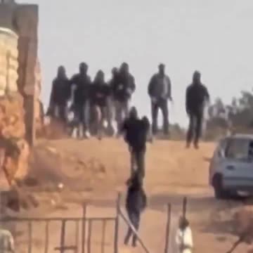 Masked Israeli settlers stormed the village of Turmus Ayya, attacking Palestinian farmers