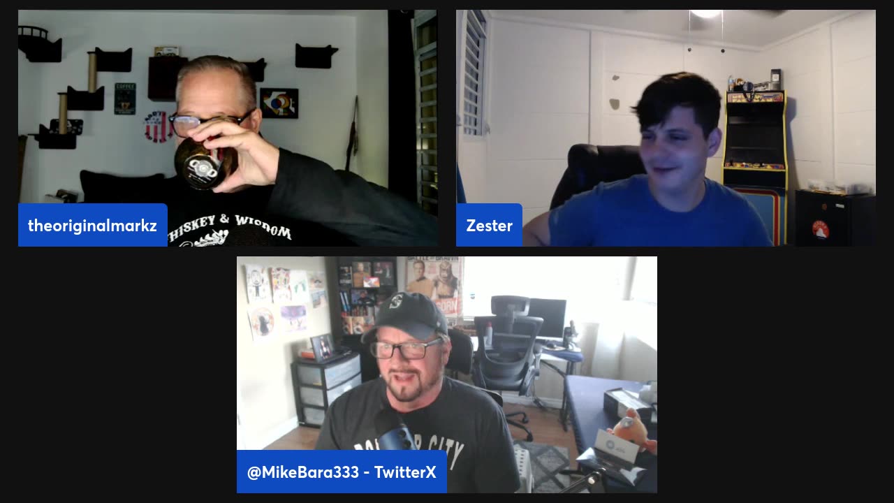 Whiskey and Wisdom with MarkZ, MikeB, and Zester.