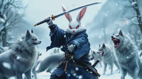 Samurai Rabbits Snowy Showdown