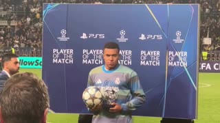 Kylian Mbappe Scared by an Advertising Board