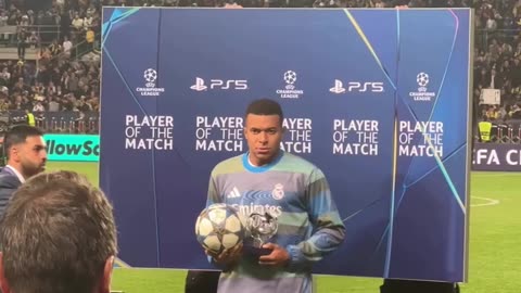 Kylian Mbappe Scared by an Advertising Board