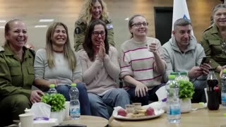 Parents of Israeli hostages cheer as they are released by Hamas