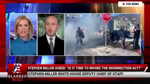 Stephen Miller Asked: "Is It Time To Invoke The Insurrection Act?"