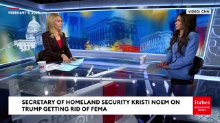 DHS Secretary Kristi Noem Says Trump Has Authority To—And Should—Shutter Congressionally Funded FEMA