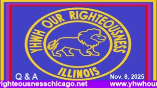 Sabbath with YHWH OUR RIGHTEOUSNESS Chicago [Saturday, November 15, 2025] 10:00 a.m. Central/11:00 a.m. Eastern (Jews and Amalekites are Edomites, descendants of Esau. Jews are not Yisraelites)