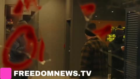 Leftists just SHATTERED the windows at the St. Paul hotel they believe ICE is staying at