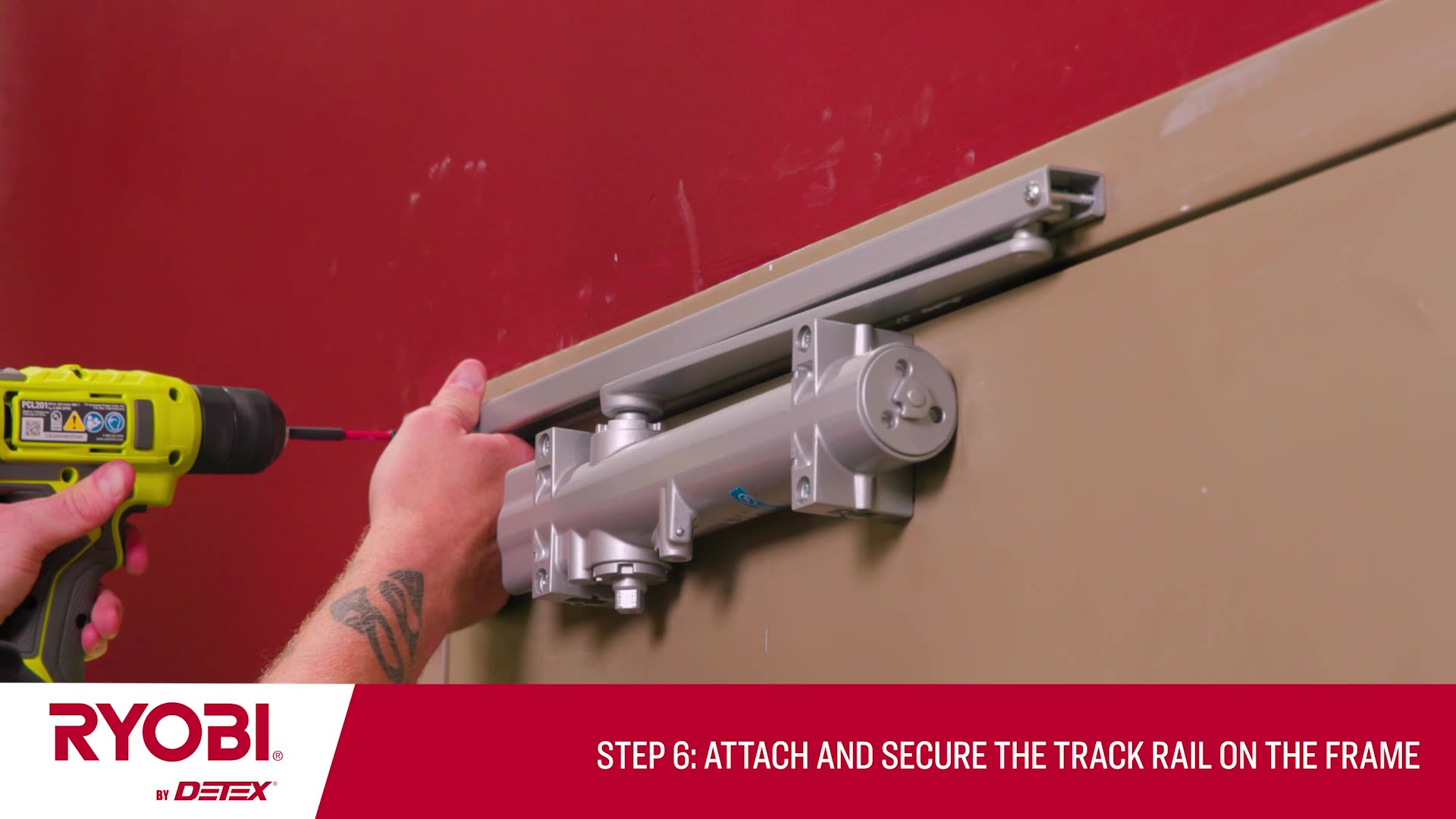 Ryobi By Detex Track Rail Installation